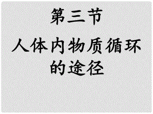 浙江省中考生物試題研究 血液循環(huán)課件