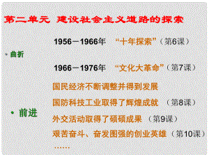 廣東省羅定市八年級(jí)歷史下冊(cè) 第6課 艱難曲折的探索歷程課件 北師大版