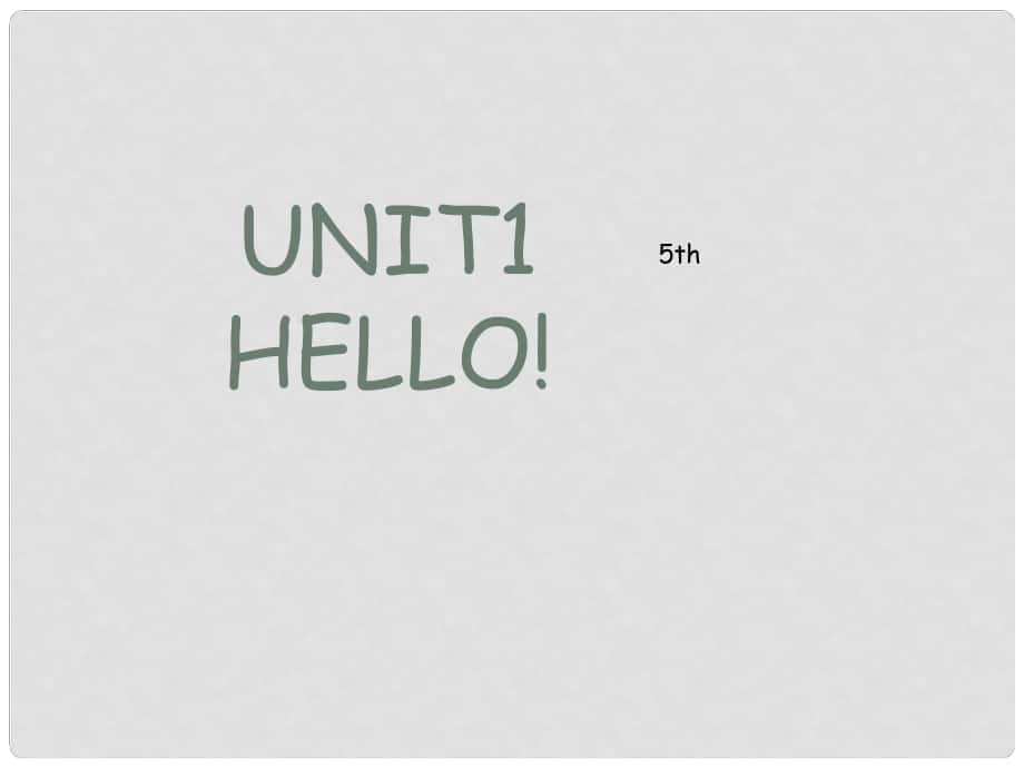 一年級英語上冊 Unit 1 Hello!課件 北師大版（一起）_第1頁