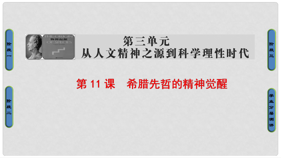 高中歷史 第3單元 從人文精神之源到科學(xué)理性時(shí)代 第11課 希臘先哲的精神覺(jué)醒課件 岳麓版必修3_第1頁(yè)