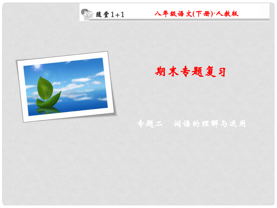 八年級(jí)語文下冊(cè) 期末專題復(fù)習(xí)二 詞語的理解與運(yùn)用隨堂訓(xùn)練課件 （新版）新人教版_第1頁