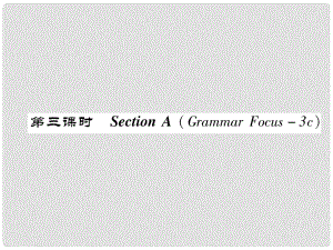 八年級英語上冊 Unit 10 If you go to the party, you'll have a great time（第3課時）Section A（Grammar Focus3c）同步作業(yè)課件 （新版）人教新目標(biāo)版