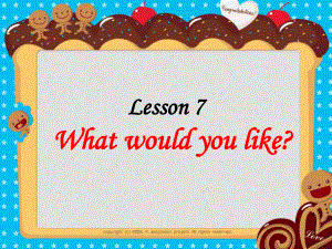 五年級英語上冊 Lesson 7 What would you like課件5 科普版