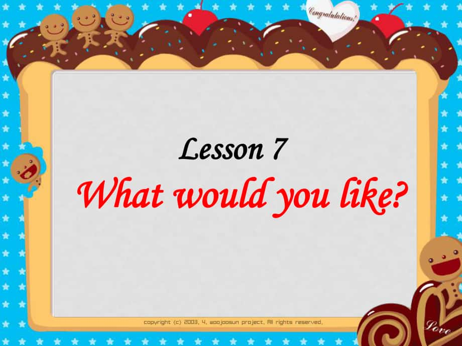 五年級英語上冊 Lesson 7 What would you like課件5 科普版_第1頁