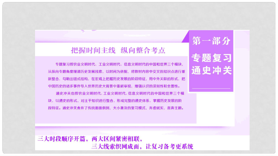 高三歷史二輪復習 第一部分 專題復習通史沖關 模塊一 專題一 古代中國的政治制度課件_第1頁