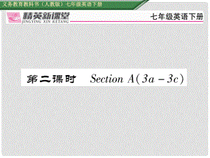 七年級英語下冊 Unit 12 What did you do last weekend（第2課時(shí)）Section A（3a3c）習(xí)題課件 （新版）人教新目標(biāo)版