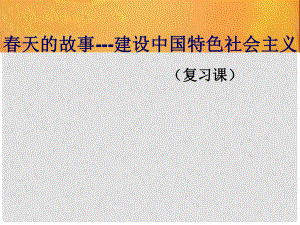 江蘇省中考歷史復(fù)習(xí) 第17課時 中國現(xiàn)代史考點二 建設(shè)中國特色社會主義課件