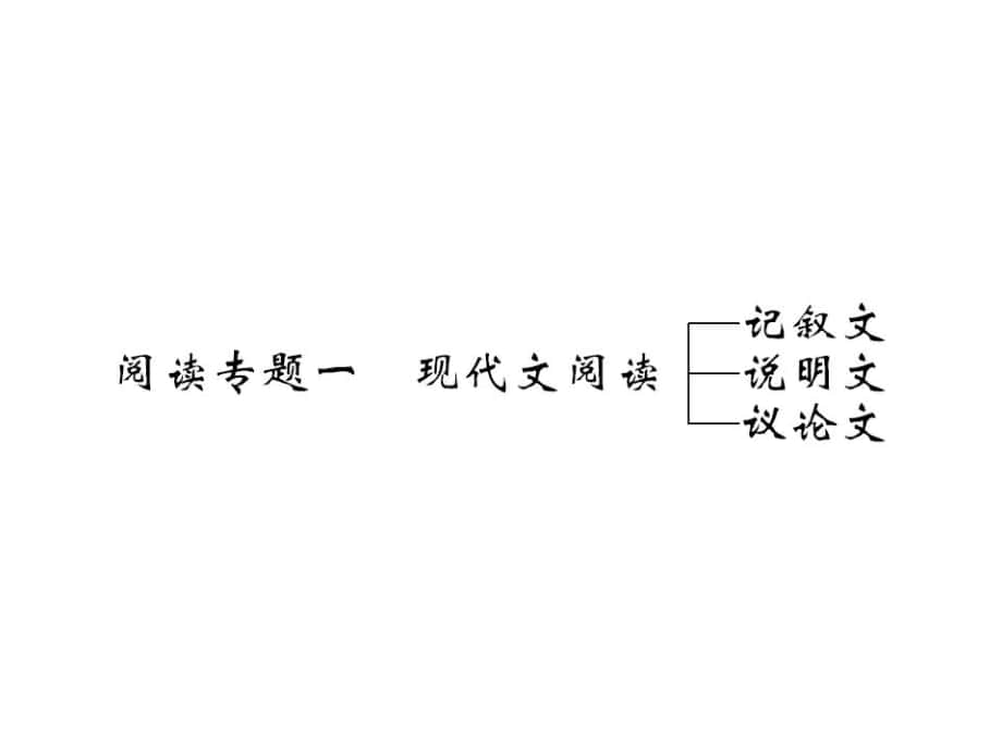 八年級語文上冊 閱讀專題一 現(xiàn)代文閱讀課件 （新版）語文版_第1頁