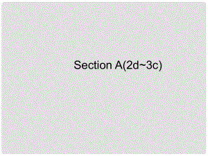 七年級(jí)英語(yǔ)下冊(cè) Unit 6 I'm watching TV Section A（2d3c）課件 （新版）人教新目標(biāo)版