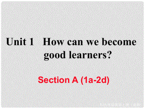 九年級(jí)英語全冊(cè) Unit 1 How can we become good learners Section A（1a2d）作業(yè)課件 （新版）人教新目標(biāo)版