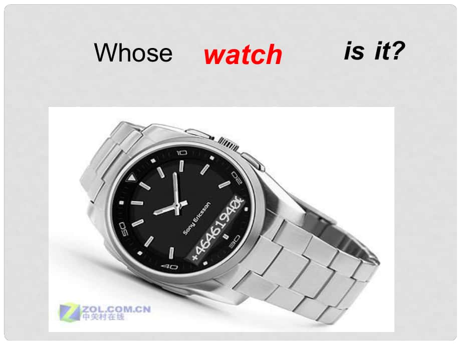 四年級(jí)英語下冊 Lesson 1《Whose watch is it》課件2 科普版_第1頁