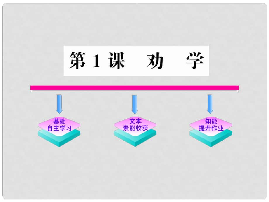 版高中語文 1 勸學(xué)課件 魯人教版必修1_第1頁