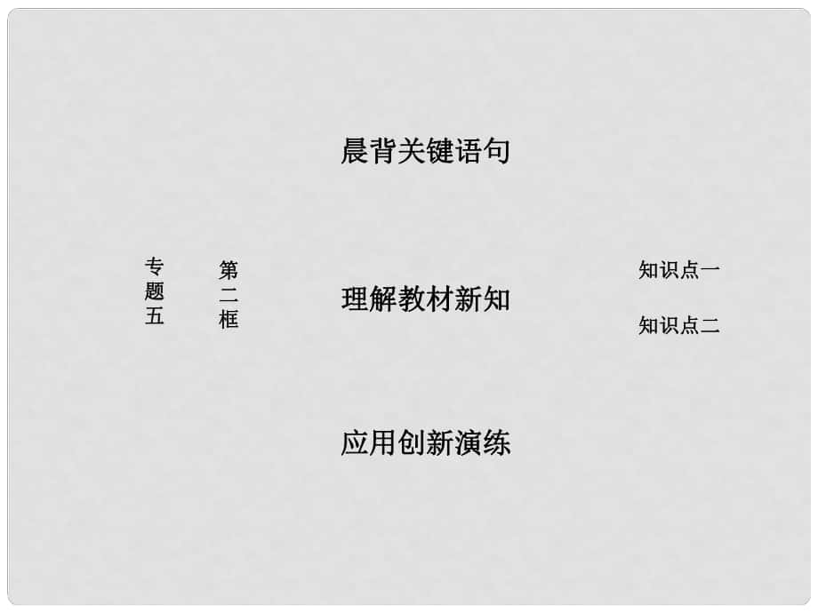 高中政治 专题五 日益重要的国际组织 第二框 中国与联合国课件 新人教版选修3_第1页