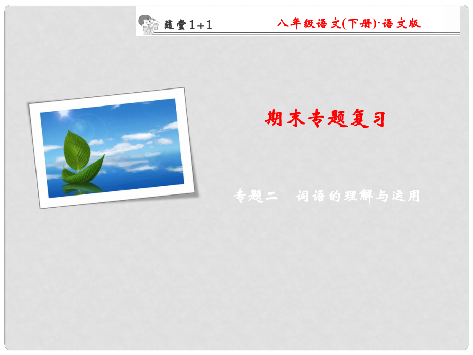 八年級(jí)語文下冊(cè) 期末專題復(fù)習(xí)二 詞語的理解與運(yùn)用隨堂訓(xùn)練課件 （新版）語文版_第1頁