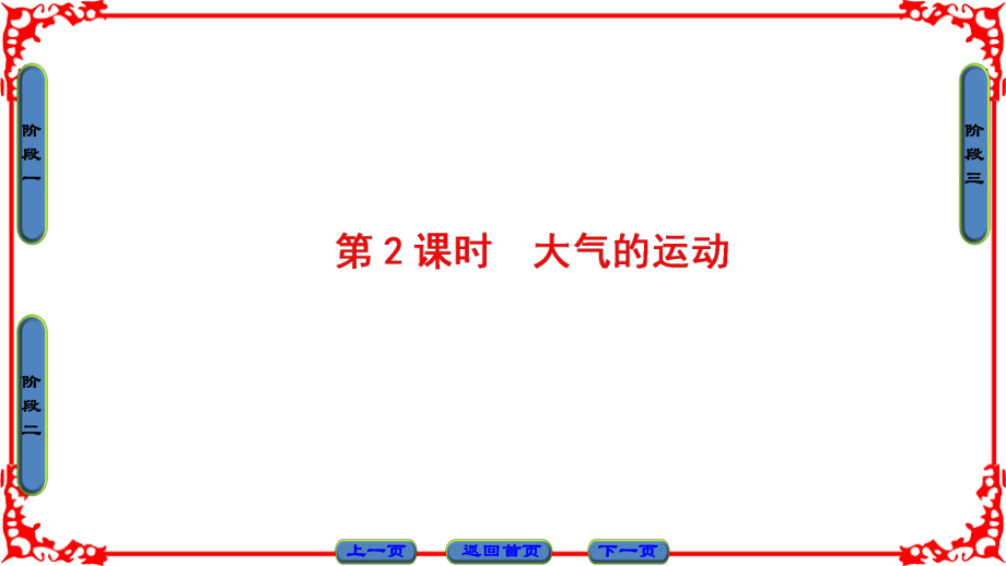 高中地理 第2單元 從地球圈層看地理環(huán)境 第2節(jié) 大氣圈與天氣、氣候（第2課時）大氣的運動課件 魯教版必修1_第1頁