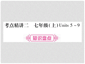 中考英語總復(fù)習(xí) 考點(diǎn)精講2 七上 Units 59課件