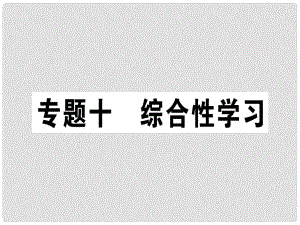 七年級(jí)語(yǔ)文上冊(cè) 專題十 綜合性學(xué)習(xí)習(xí)題課件 新人教版