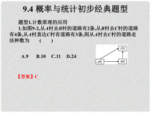 高考數(shù)學(xué)總復(fù)習(xí)核心突破 第9章 概率與統(tǒng)計初步 9.4 概率與統(tǒng)計初步經(jīng)典題型課件