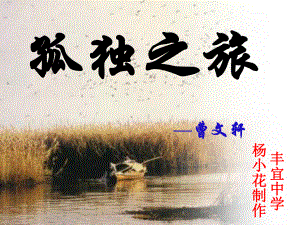 湖南省迎丰镇九年级语文上册 第三单元 10《孤独之旅》课件2 新人教版