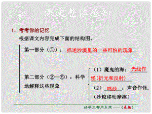 學八年級語文下冊 第三單元 10 沙漠里的奇怪現(xiàn)象習題課件 蘇教版