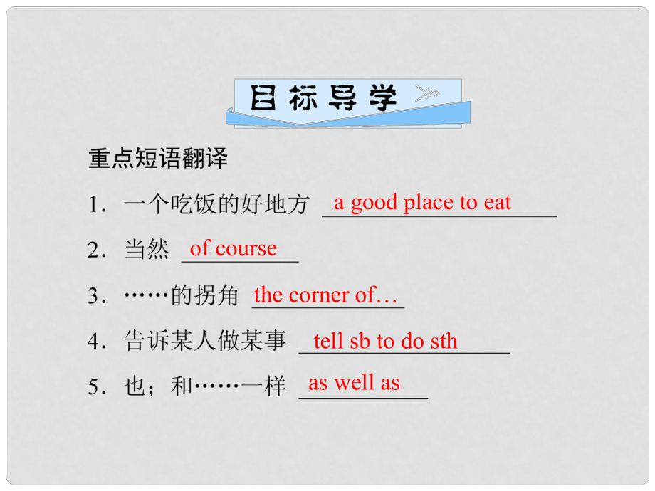 九年级英语全册 Unit 3 Could you please tell me where the restrooms are（第4课时）Section B（1a1e）习题课件 （新版）人教新目标版_第1页