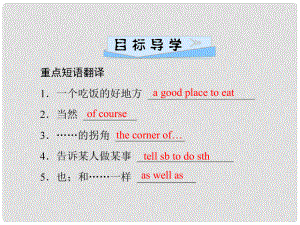 九年級英語全冊 Unit 3 Could you please tell me where the restrooms are（第4課時）Section B（1a1e）習(xí)題課件 （新版）人教新目標(biāo)版