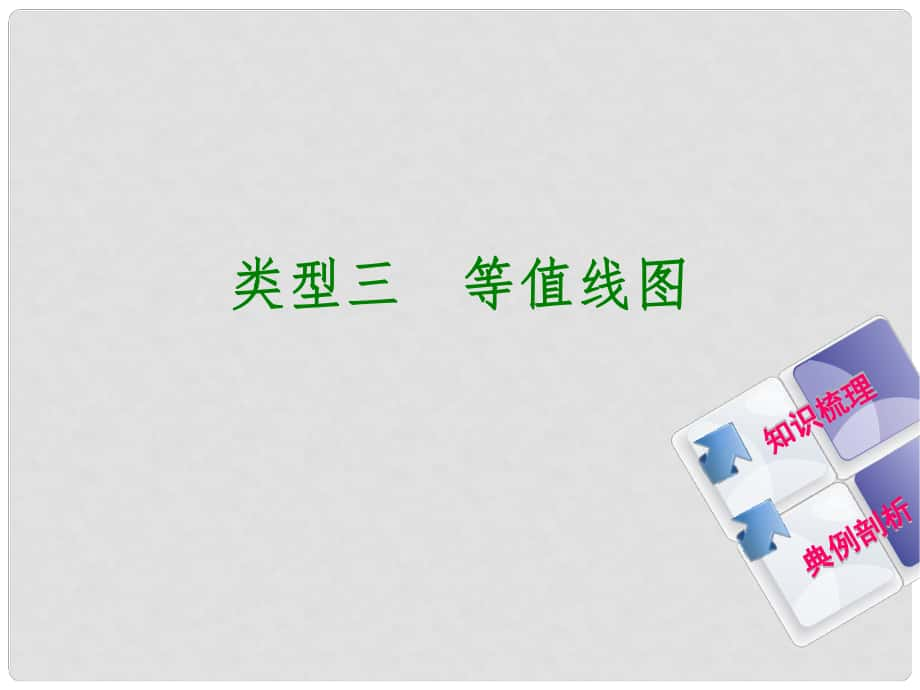 中考地理 专题突破篇一 读图、用图 类型三 等值线图复习课件_第1页