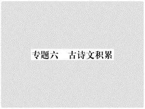 八年級語文上冊 專題六 古詩文積累課件 新人教版