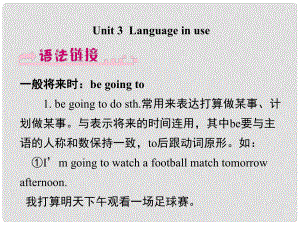 浙江省嘉興市秀洲區(qū)七年級(jí)英語下冊(cè) Module 3 Making plans Unit 3 Language in use課件 （新版）外研版