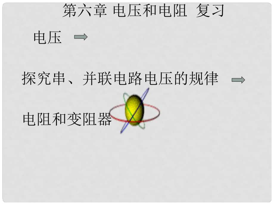 云南省大理州苗尾九年制學(xué)校八年級(jí)物理《第六章電壓、電阻》復(fù)習(xí)課件 人教新課標(biāo)版_第1頁(yè)