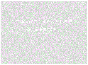 高中化學 專項突破二 元素及其化合物綜合題的突破方法課件 新人教版必修1