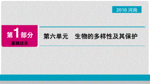 河南省中考生物總復(fù)習 第1部分 第6單元 生物的多樣性及其保護課件