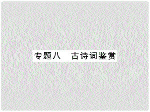 七年級語文上冊 專題8 古詩詞鑒賞習(xí)題課件 新人教版1