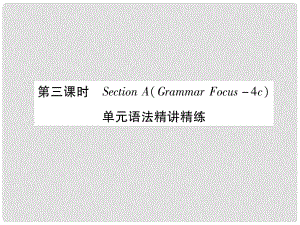 九年級英語全冊 Unit 8 It must belong to Carla（第3課時）Section A（Grammar Focus4c）作業(yè)課件 （新版）人教新目標(biāo)版