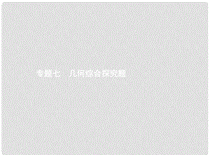 中考數(shù)學(xué)總復(fù)習(xí) 專題7 幾何綜合探究題課件