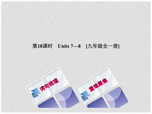 湖南省中考英語總復習 第一篇 教材過關(guān) 九全 第18課時 Units 78教學課件 人教新目標版