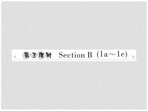 八年級英語上冊 Unit 7 Will people have robots（第3課時）Section B（1a1e）習題課件 （新版）人教新目標版