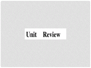 八年级英语上册 Unit 5 My Future Review课件 （新版）冀教版