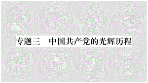 中考歷史總復(fù)習(xí) 第二篇 知能綜合提升 專題3 中國共產(chǎn)黨的光輝歷程課件 新人教版