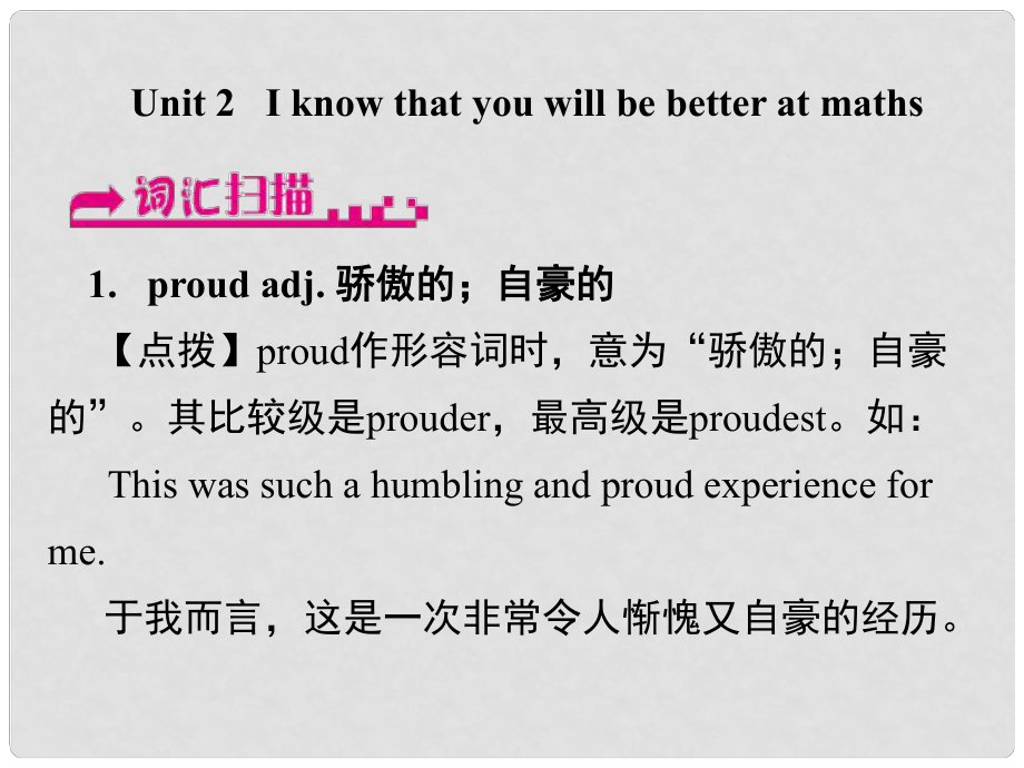 浙江省嘉兴市秀洲区九年级英语下册 Module 8 Unit 2 I know that you will be better at maths课件 （新版）外研版_第1页