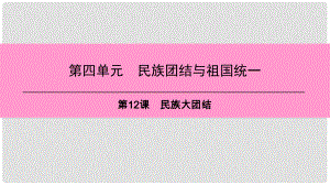 八年級(jí)歷史下冊(cè) 第四單元 第12課 民族大團(tuán)結(jié)課件 新人教版