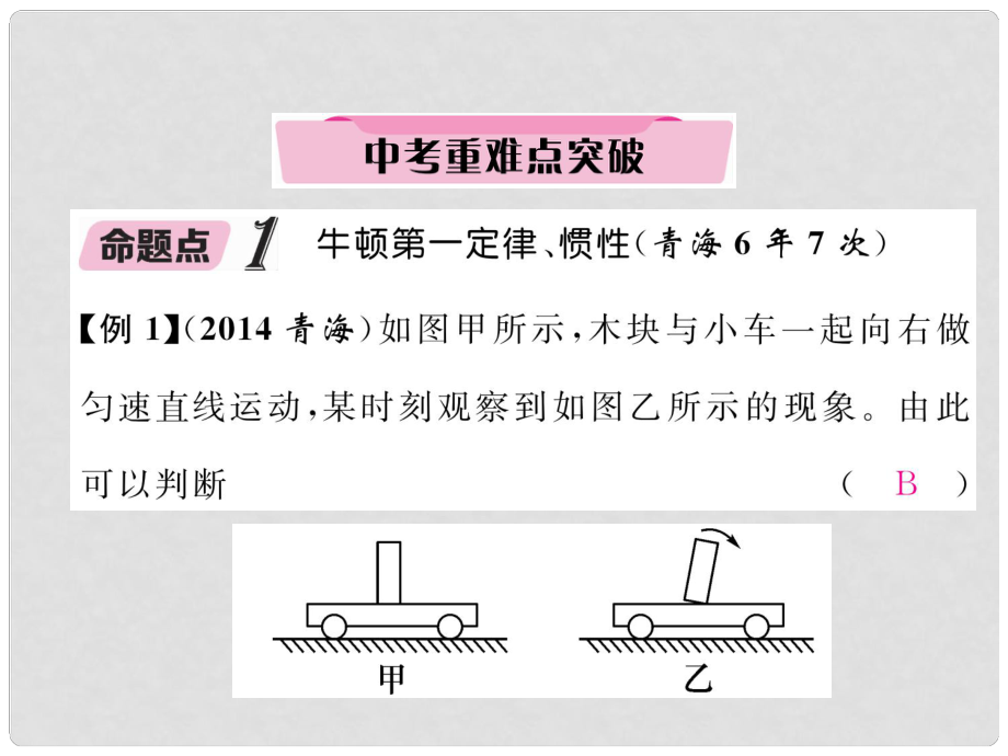 青海省中考物理總復(fù)習(xí) 第7講 中考難點(diǎn)突破課件_第1頁