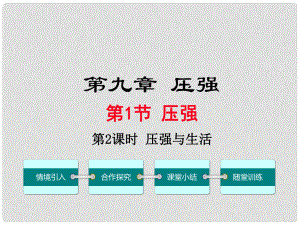 八年級物理下冊 第九章 第1節(jié) 壓強(qiáng)（第2課時 壓強(qiáng)與生活）課件 （新版）新人教版