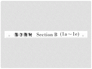 八年級英語上冊 Unit 8 How do you make a banana milk shake（第3課時(shí)）Section B（1a1e）習(xí)題課件 （新版）人教新目標(biāo)版