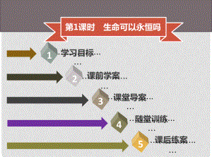 七年級道德與法治上冊 第四單元 生命的思考 第8課 探問生命 第1框 生命可以永恒嗎習(xí)題課件 新人教版