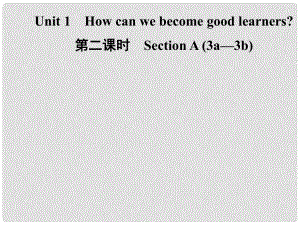 九年級(jí)英語(yǔ)全冊(cè) Unit 1 How can we become good learners（第2課時(shí)）Section A（3a3b）課件 （新版）人教新目標(biāo)版