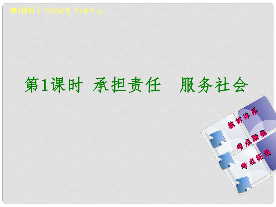 中考政治 九年級(jí)全一冊(cè) 第1課時(shí) 承擔(dān)責(zé)任 服務(wù)社會(huì)課件_第1頁(yè)