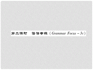 七年級英語下冊 Unit 12 What did you do last weekend（第2課時(shí)）語法專練（Grammar Focus3c）習(xí)題課件 （新版）人教新目標(biāo)版