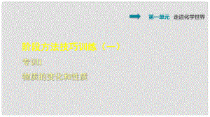 九年級(jí)化學(xué)上冊(cè) 第一單元 走進(jìn)化學(xué)世界 專項(xiàng)訓(xùn)練1 物質(zhì)的變化和性質(zhì)課件 （新版）新人教版