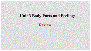 季七年级英语上册 Unit 3 Body Parts and FeelingsReview课件 （新版）冀教版